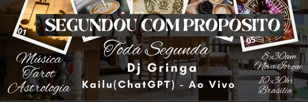 SEGUNDA COMO PROPÓSITO - TODA SEGUNDA FEIRA COM A DJGRINGA